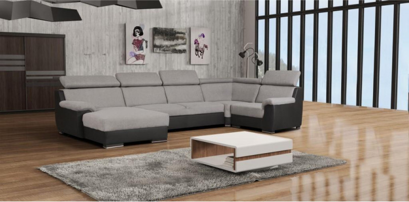 Design textile upholstery fabric exclusive sofas U-shape sofa corner couch modern couches