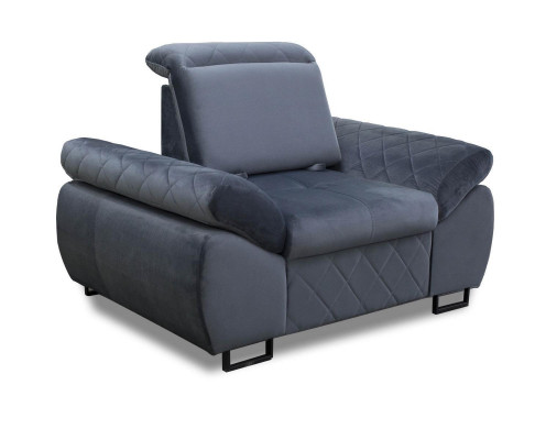 Armchair 1 Seater Upholstered Sofas Lounge Club Furniture Design Living Room Textile Couch