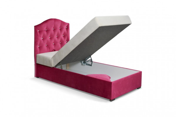 Furniture 120x190 Upholstery Textile Beds Luxury Design Frame Chesterfield Single Bed