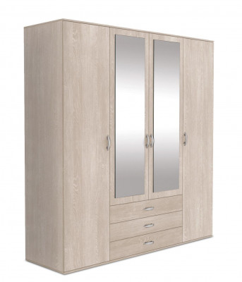 Wardrobe Wood Closet Bedroom Cabinets Modern Style Wardrobe New