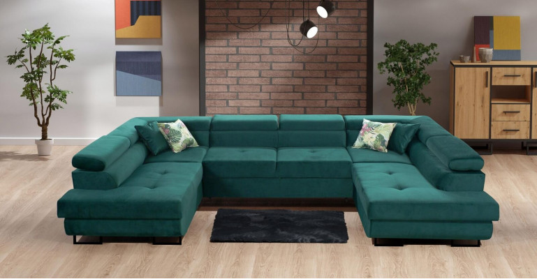 Corner sofa fabric U-shaped couch design upholstery textile corner modern sofas living landscape