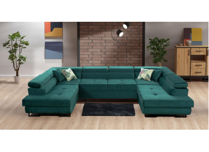 Corner sofa fabric U-shaped couch design upholstery textile corner modern sofas living landscape