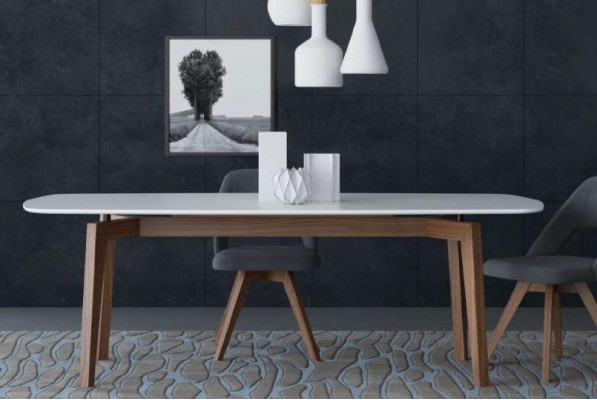 Dining room set luxury furniture dining table chairs sideboard solid wood furniture