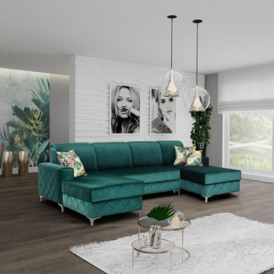 Luxury sofas corner sofa U-shape upholstery modern relax sofas couch furniture living landscape