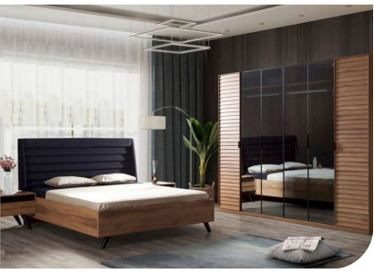 Large bedroom set, bedroom furniture, wardrobe, bed, nightstands
