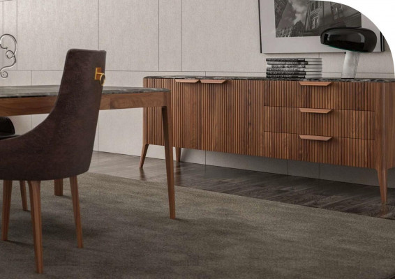 Large wood sideboard modern dining room furniture genuine wood drawers new