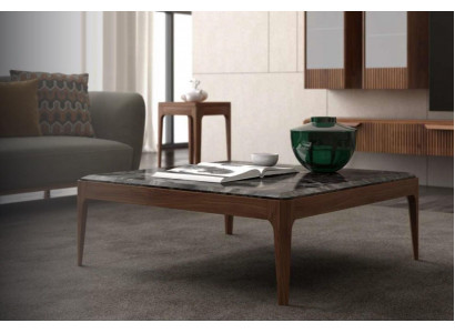 Toros Coffee Table Black Marble Coffee Table Modern Style