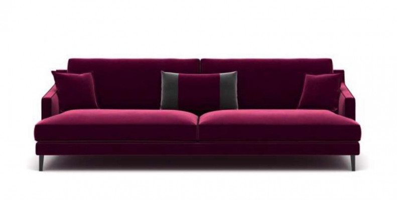 Rosa Dreisitzer Modern Couch Living Room Sofas Style Furniture Luxury Design