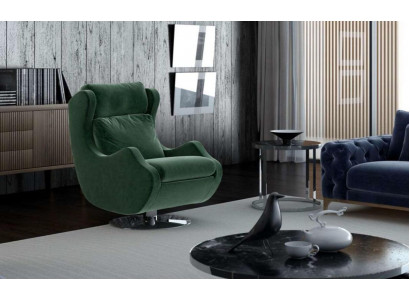 Green armchair living room furniture single-seater stylish cocktail chair modern