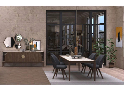 Dining room kitchen table luxury solid wood furniture modern furnishing furniture