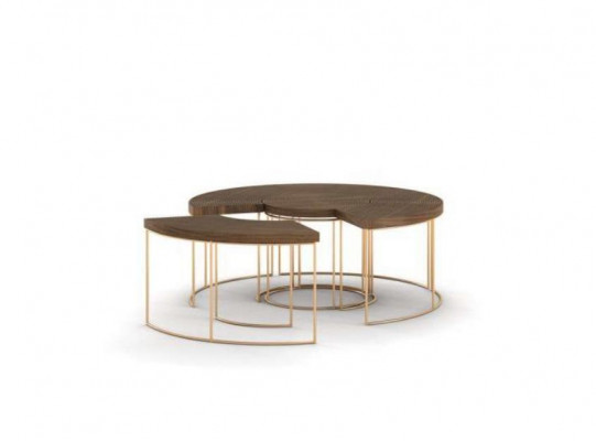 Modern round coffee table luxury side tables wooden furniture living room table
