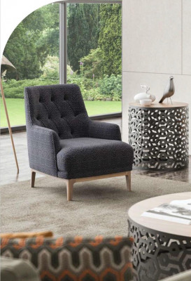Living room armchair modern cocktail single-seater upholstered lounge club chair