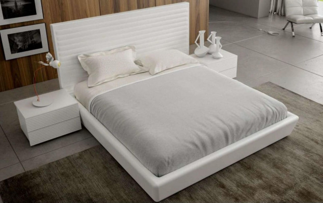 White luxury nightstand storage bedroom furniture small side table