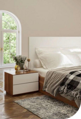 Brown bedroom nightstand modern solid wood bedroom furniture new