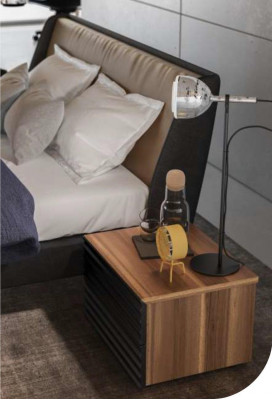 Modern wooden nightstand storage table small side table bedroom