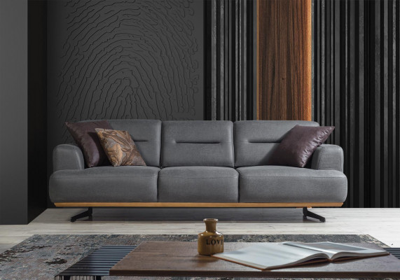 Design Luxury Couch 3-Seater Sofa Italian Style Living Room Furniture