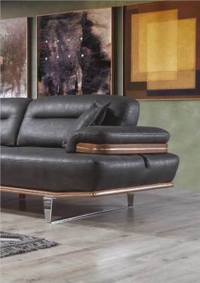 Three-seater luxury sofa 3 seat sofas seating leather design couch furniture style