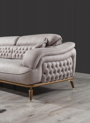 Three-seater sofa 3 seater luxury couches white upholstery designer furniture new