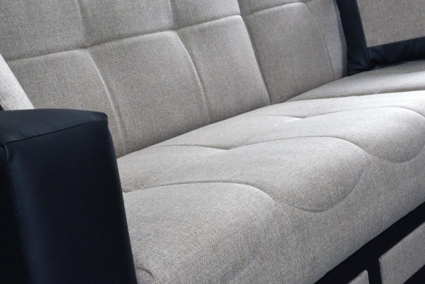 Sectional sofa with ottoman, sofa bed set, living room landscape, L-shape, designer sofa couch