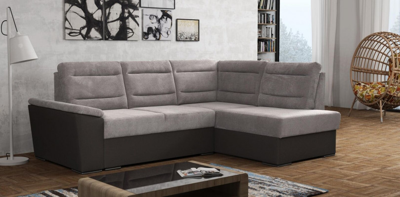 Sofa bed Relax seating furniture living area sofa couch corner sofa L-shape upholstery new