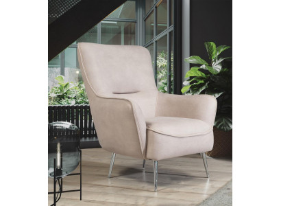 Armchair Wingback Chair 1 Seater Fabric Luxury Living Room Modern
