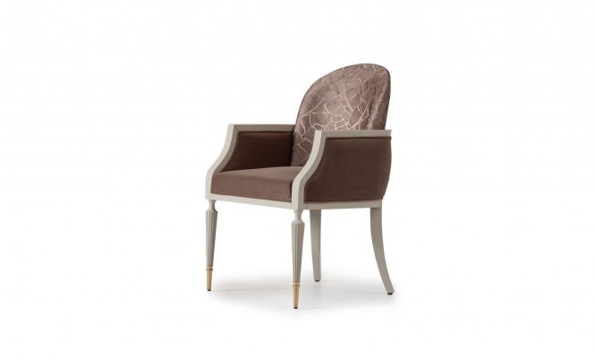 Set: Living room armchair, fabric coffee table, RTV sideboard, 3-piece, beige wood