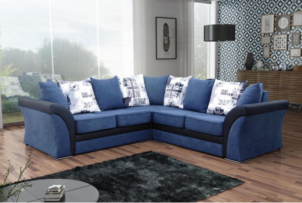Living Landscape Relax Sofa Design Couch Lounge Sofas New Corner Sofa L-Shape Textile