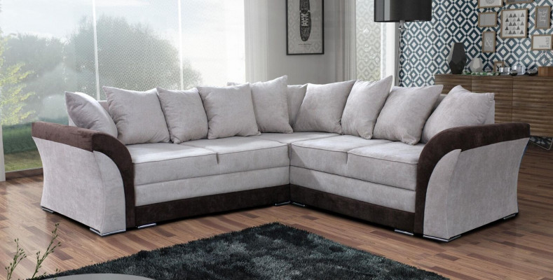 Living Landscape Relax Sofa Design Couch Lounge Sofas New Corner Sofa L-Shape Textile