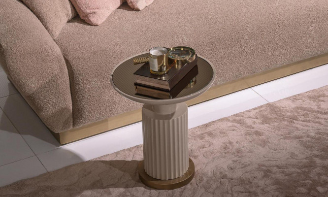 Living Room Complete Armchair Sideboard Coffee Table Set 4-piece Beige