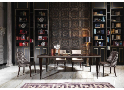 Dining corner dining room dining set luxury dining table chairs black wood 7-piece