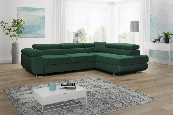 Design sleeper sofa furniture textile upholstery couch sofa L-shape corner sofa modern corner couch