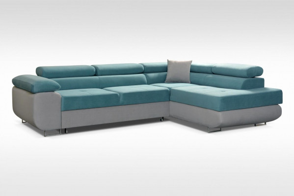 Design sleeper sofa furniture textile upholstery couch sofa L-shape corner sofa modern corner couch