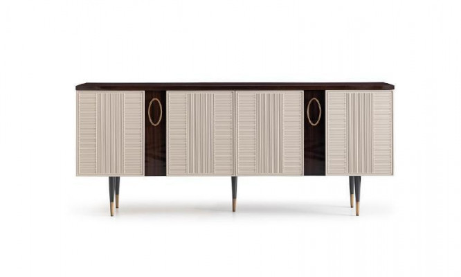 Sideboard cabinet dresser wood cupboard white design dining room furniture