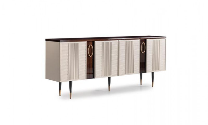 Sideboard cabinet dresser wood cupboard white design dining room furniture
