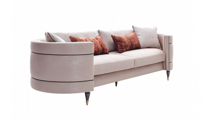 Fabric sofa four-seater sofa 4 seater upholstered sofa grey modern design