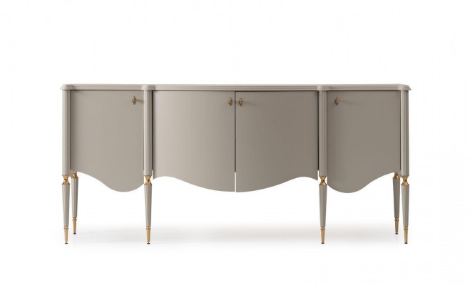 Sideboard Cabinet Wardrobe Wood Beige Dresser Dining Room Furniture