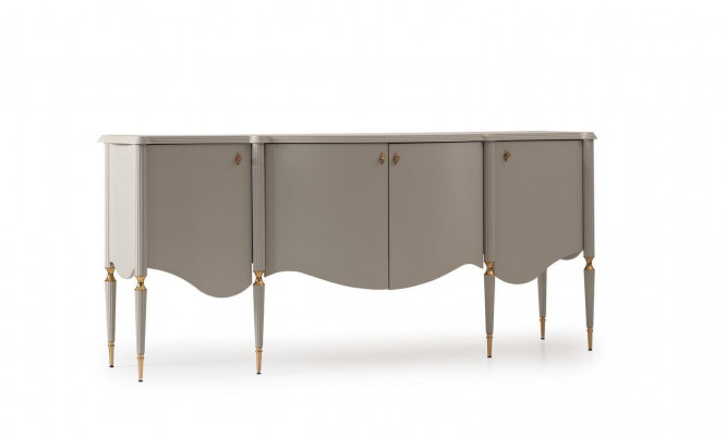 Sideboard Cabinet Wardrobe Wood Beige Dresser Dining Room Furniture