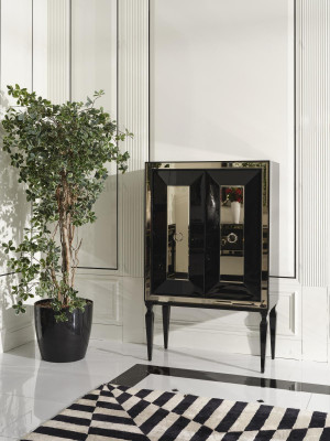 Design bar cabinet wooden cabinet wood bar black drinks