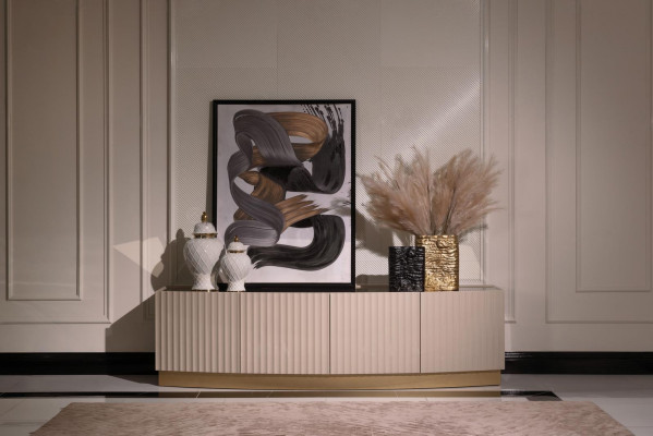Sideboard cupboard cabinet wooden cabinet wood beige living room