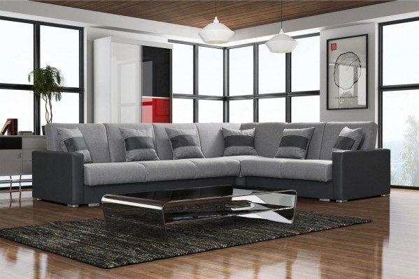 Design Couch Lounge Sofas Textile New Sofa L-shaped Sofa Living Landscape Relax Seat
