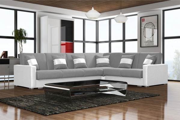 Design Couch Lounge Sofas Textile New Sofa L-shaped Sofa Living Landscape Relax Seat