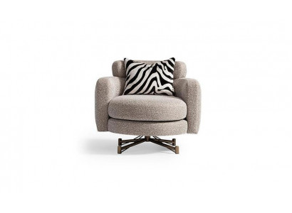 Armchair Wingback Chair Cocktail Chair Club Chair Gray Fabric Upholstered Seat