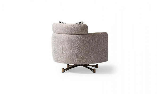 Armchair Wingback Chair Cocktail Chair Club Chair Gray Fabric Upholstered Seat