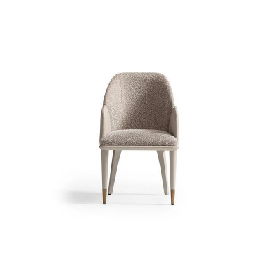 Kitchen chair dining room chair with armrests gray upholstery modern
