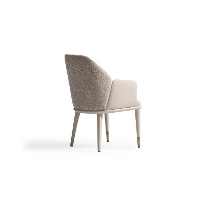 Kitchen chair dining room chair with armrests gray upholstery modern
