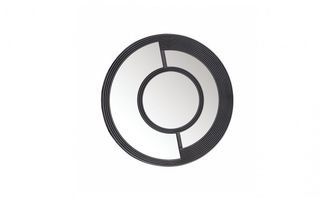 Wall Mirror Round Mirror Decorative Modern Design Living Room Black