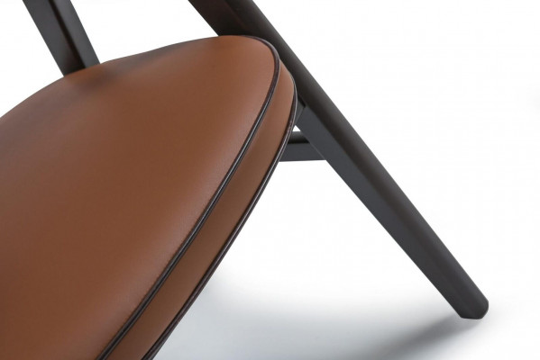 Dining room chair with armrests black wooden chair new furniture design seat