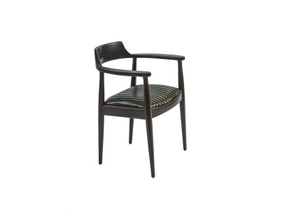 Dining room design chair with armrests new furniture seat black wooden chair