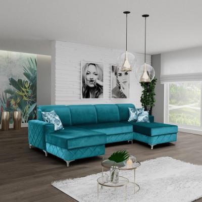 Modern Relax Seating Luxury Furniture Living Landscape Sofa Couch Corner Sofa U-shape Upholstery