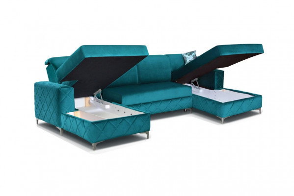 Modern Relax Seating Luxury Furniture Living Landscape Sofa Couch Corner Sofa U-shape Upholstery